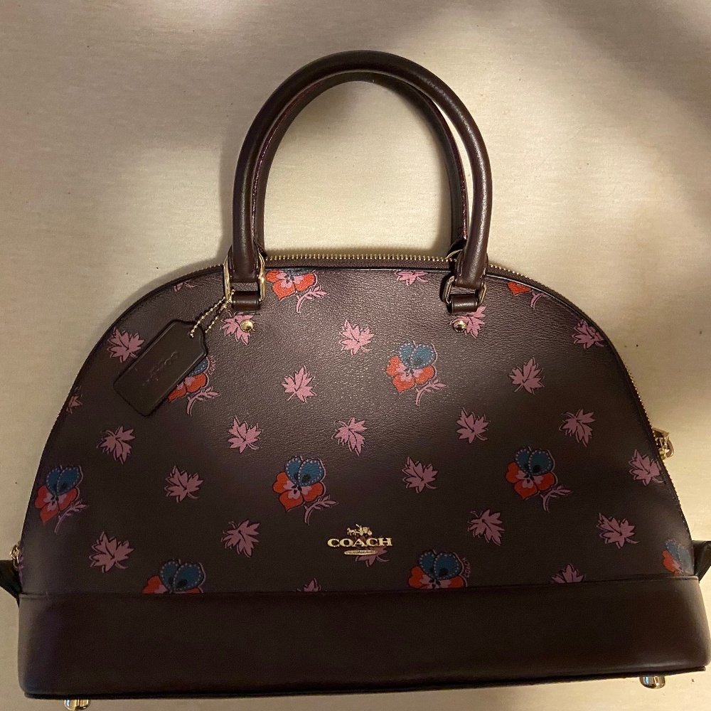 Coach Floral purse with strap